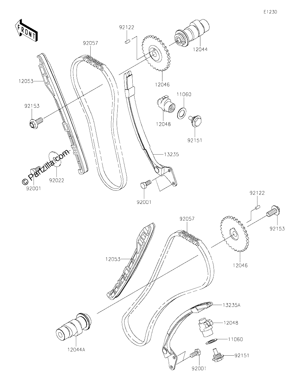 Diagrama de CAMSHAFT S TENSIONER
