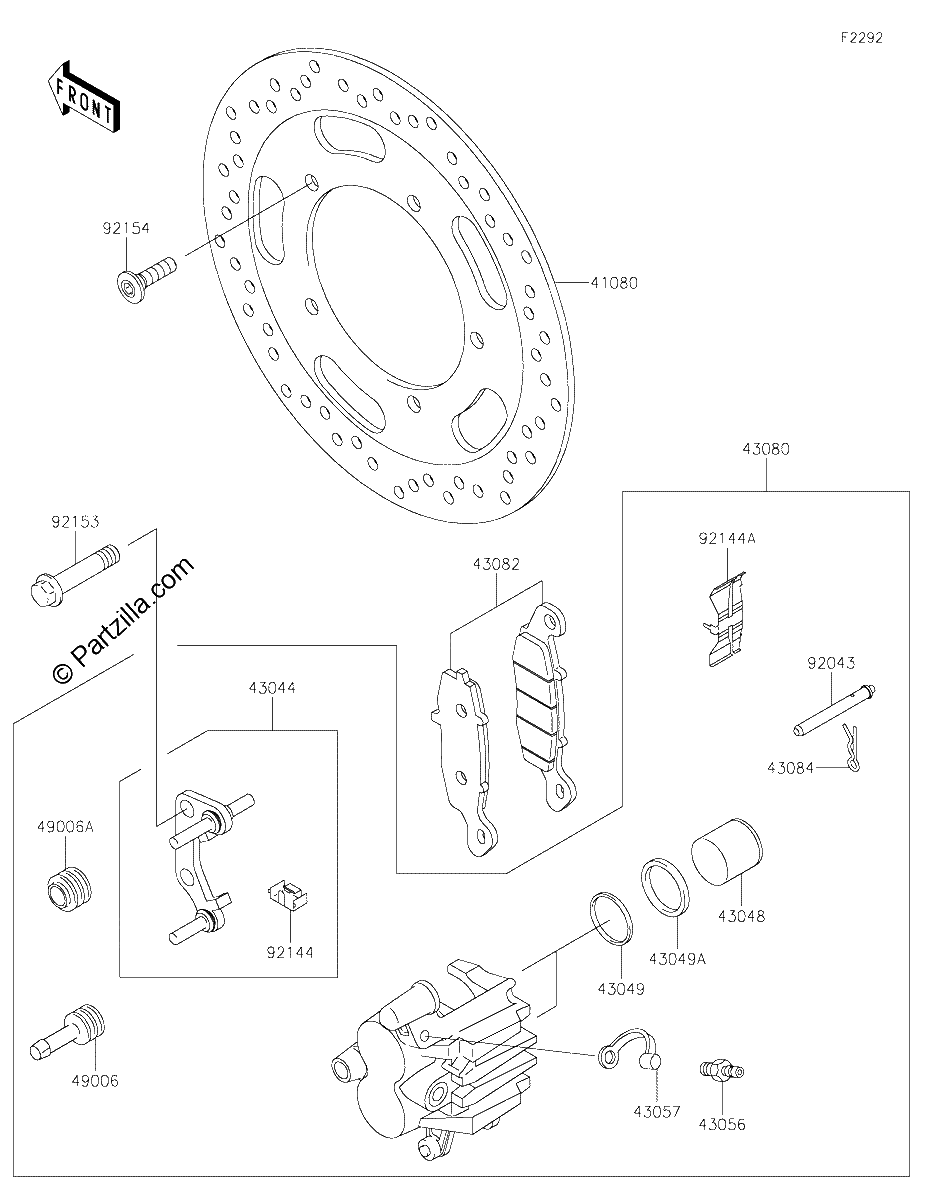 Diagrama de FRONT BRAKE