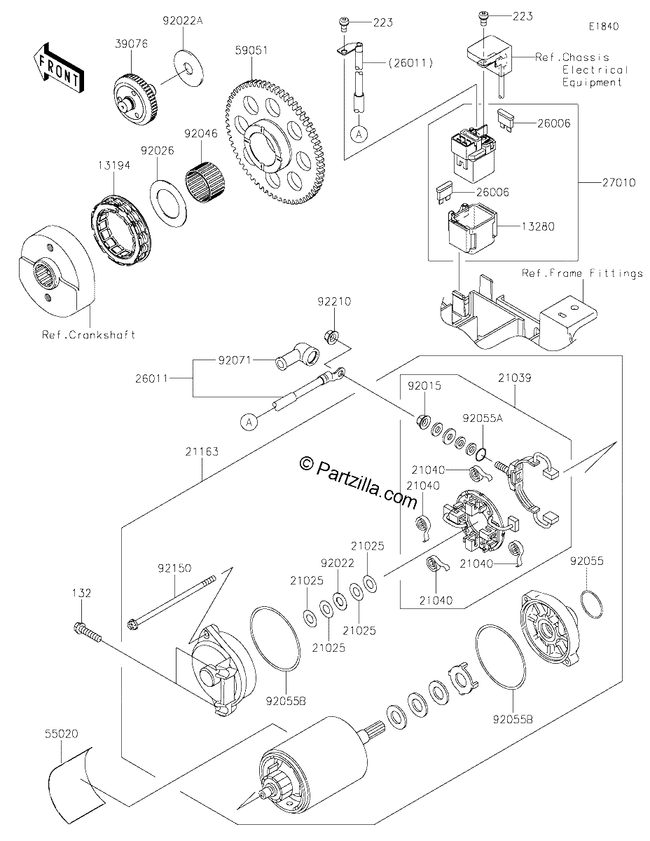 Diagrama de STARTER MOTOR