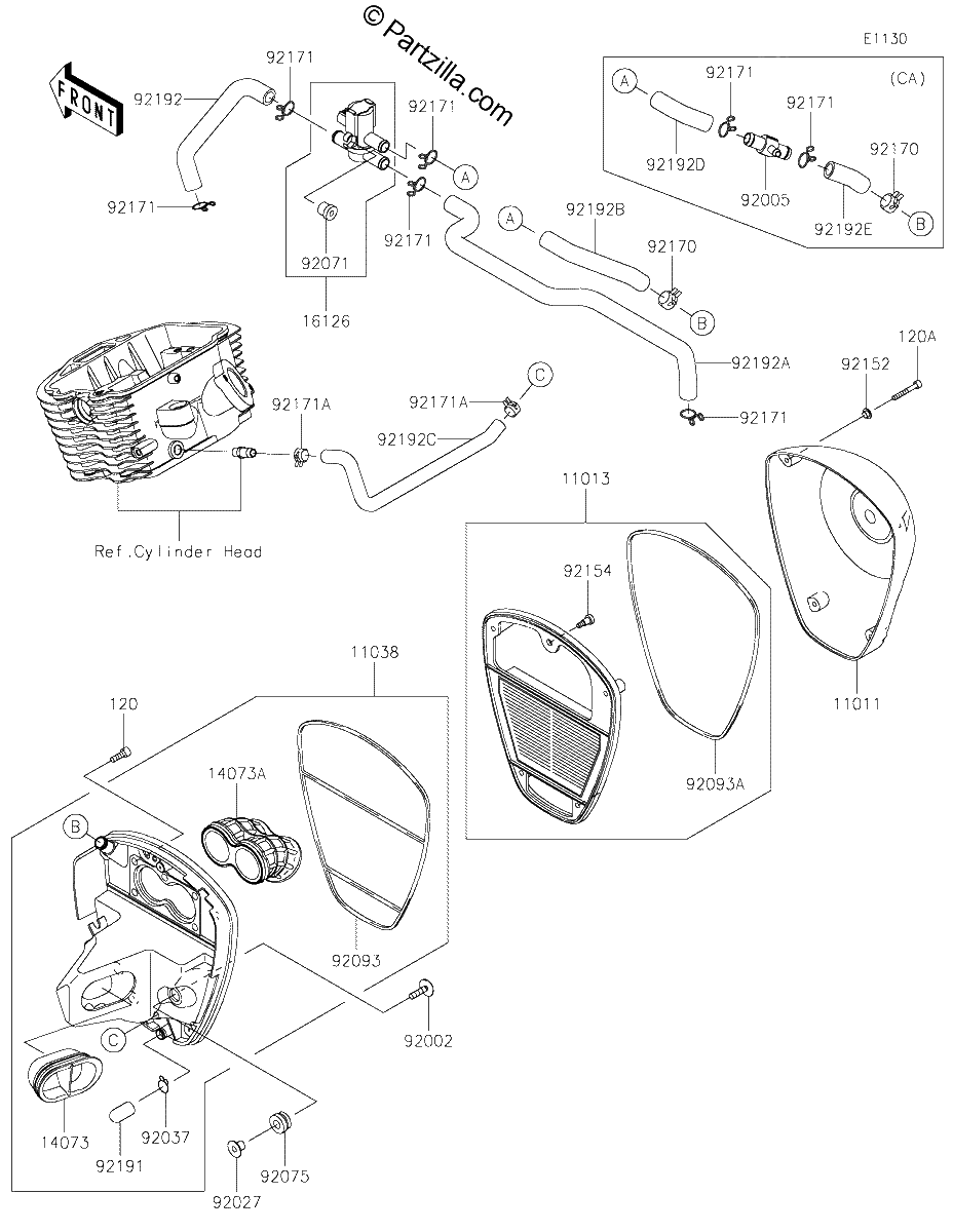 Diagrama de AIR CLEANER