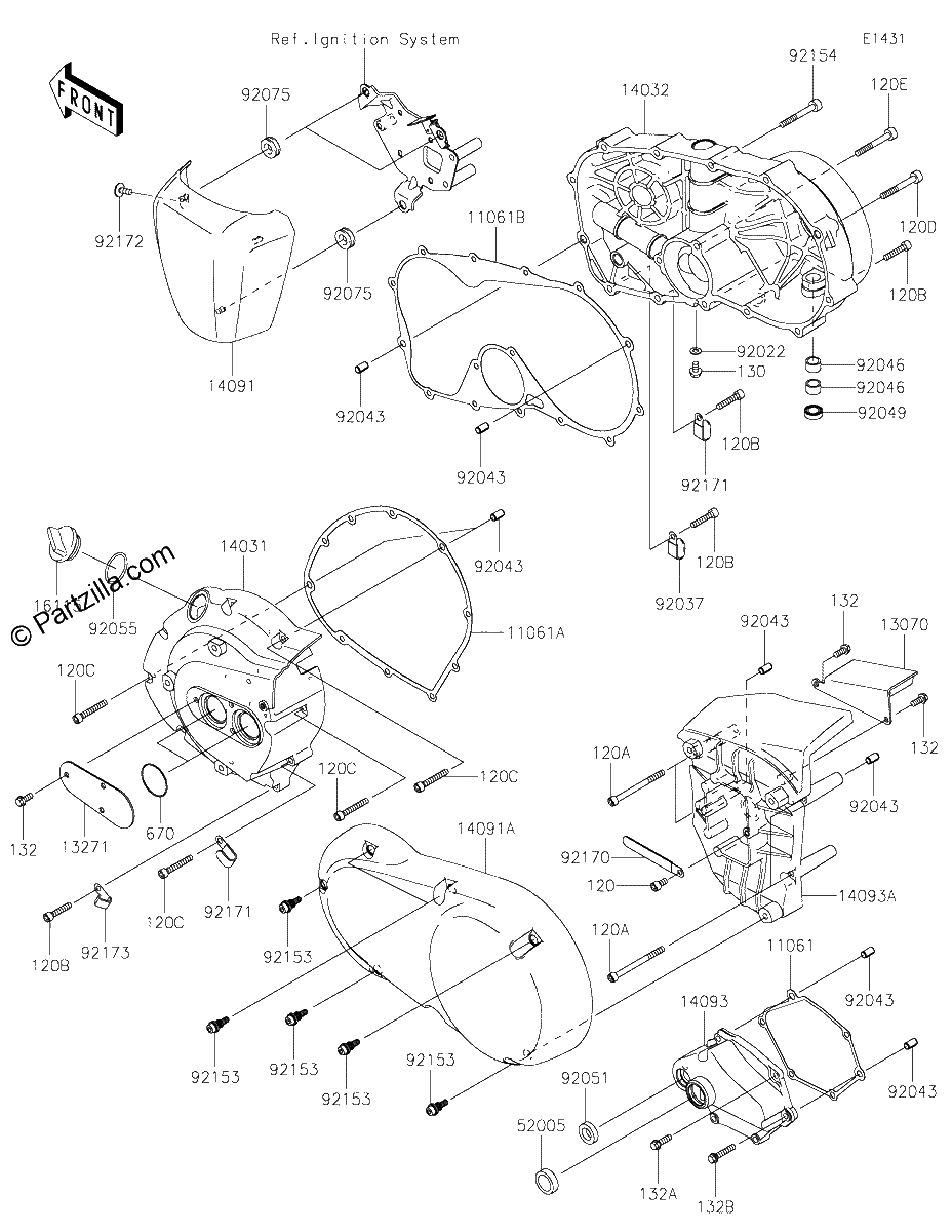 Diagrama de ENGINE COVER S