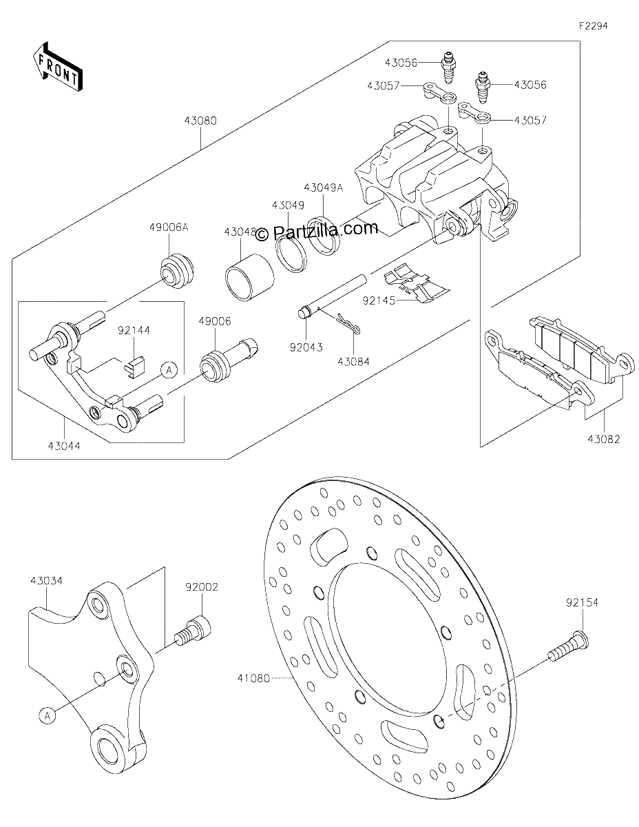 Diagrama de REAR BRAKE