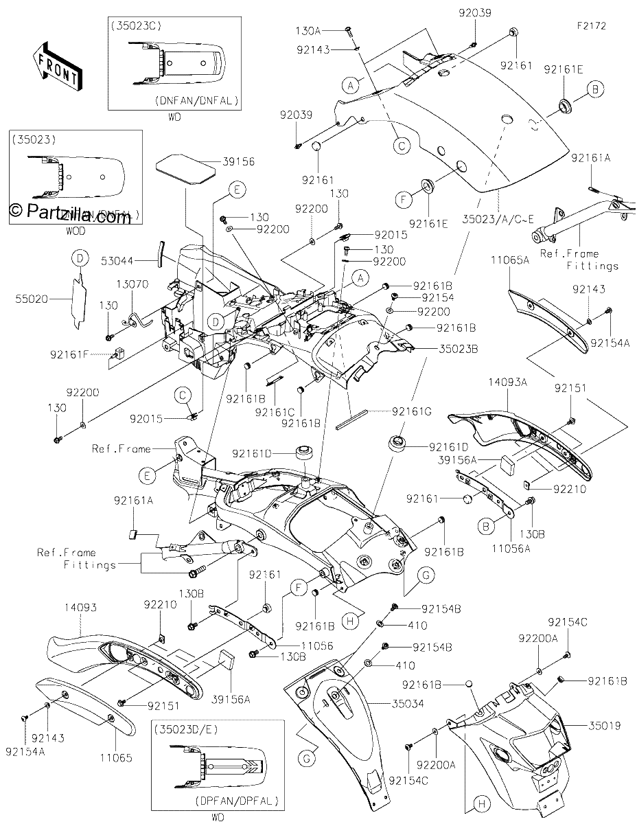 Diagrama de REAR FENDER S