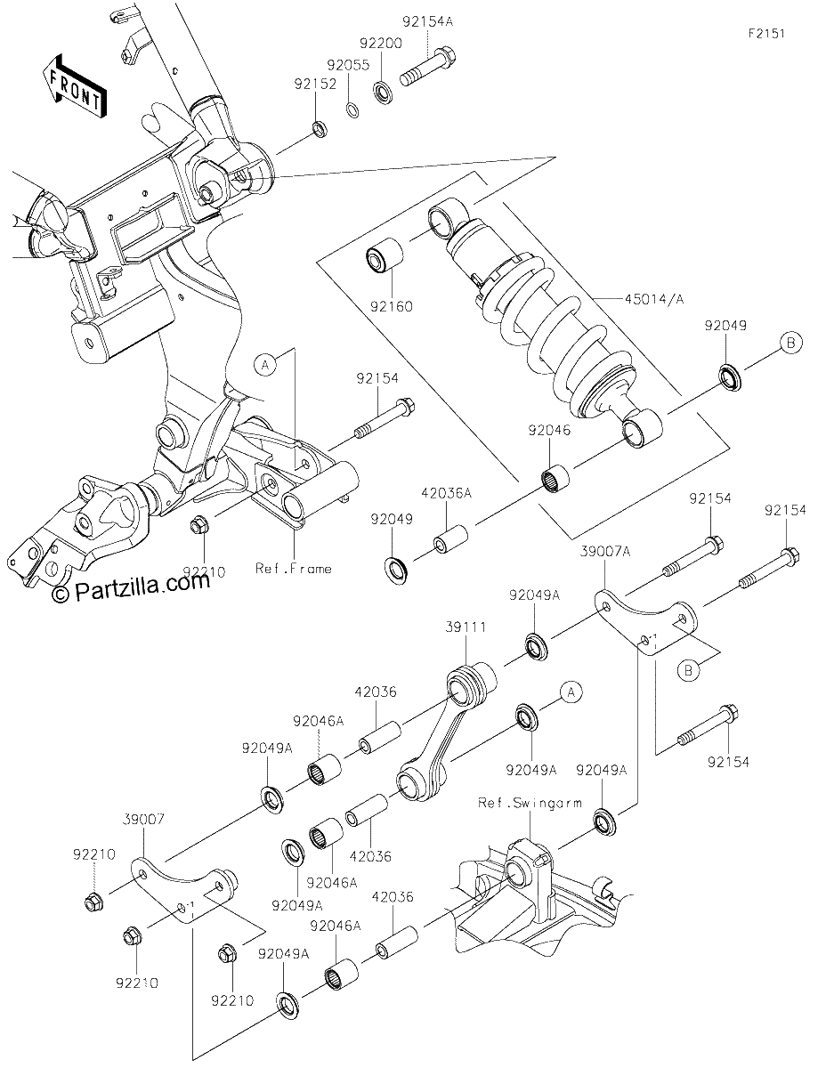 Diagrama de SUSPENSION SHOCK ABSORBER