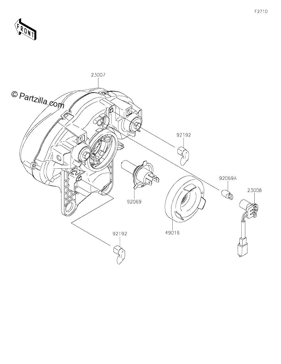 Diagrama de HEADLIGHT S