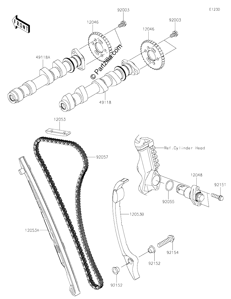Diagrama de CAMSHAFT S TENSIONER