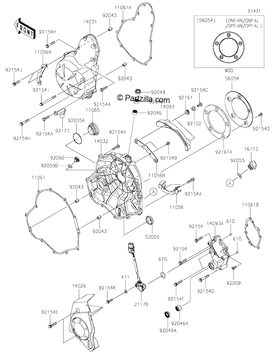 Diagrama de ENGINE COVER S