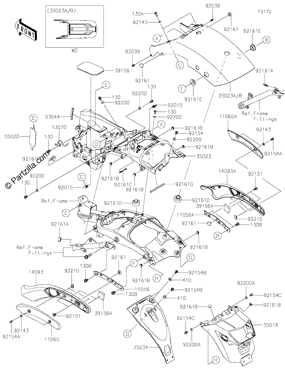 Diagrama de REAR FENDER S