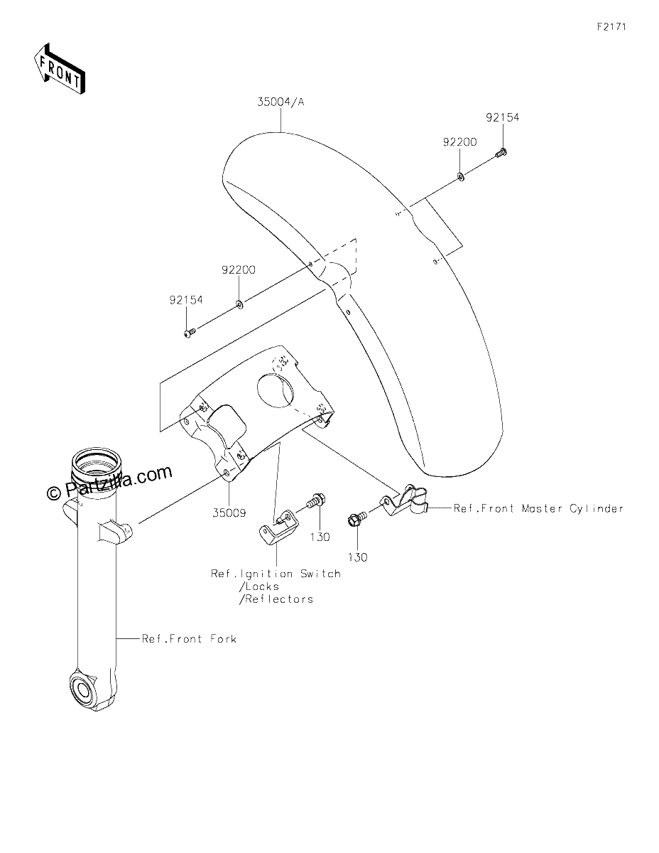 Diagrama de FRONT FENDER S