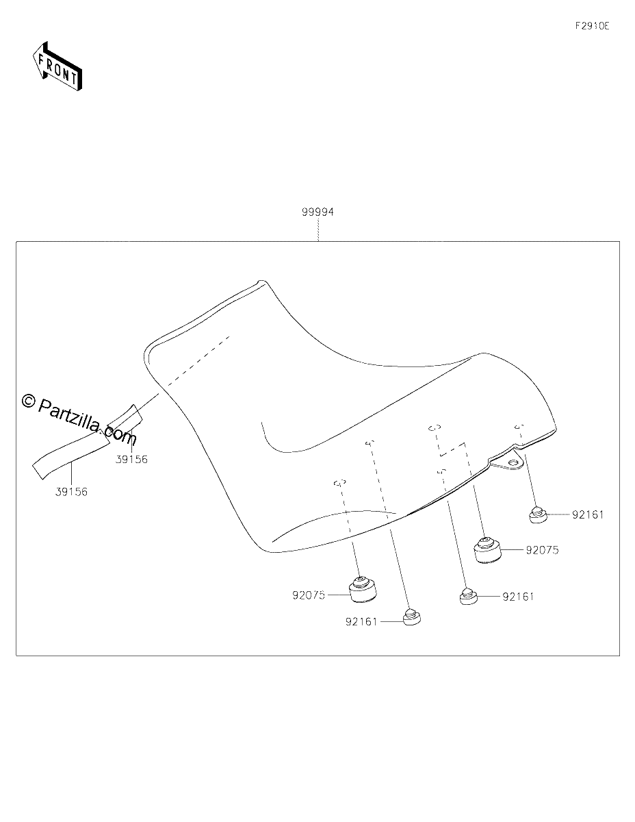 Diagrama de ACCESSORY REDUCED REACH SEAT