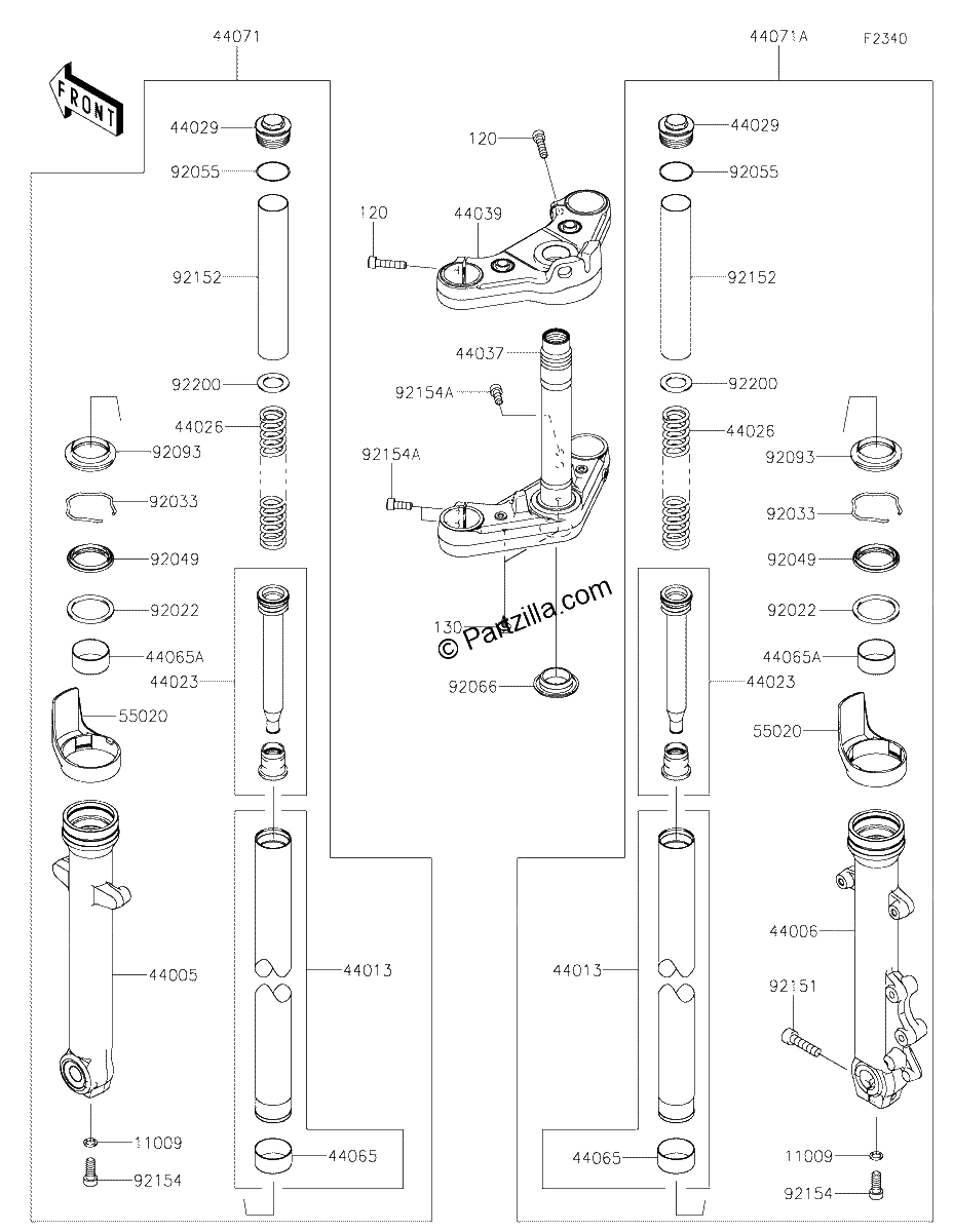 Diagrama de FRONT FORK