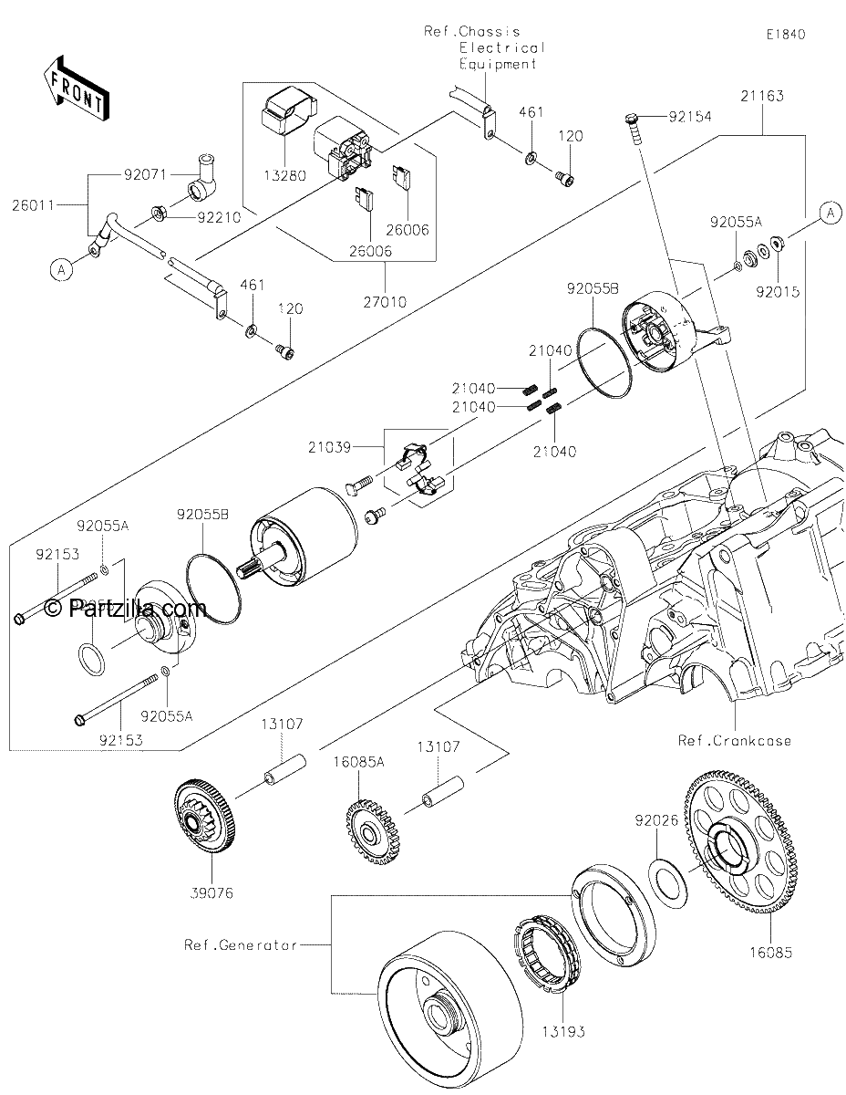 Diagrama de STARTER MOTOR