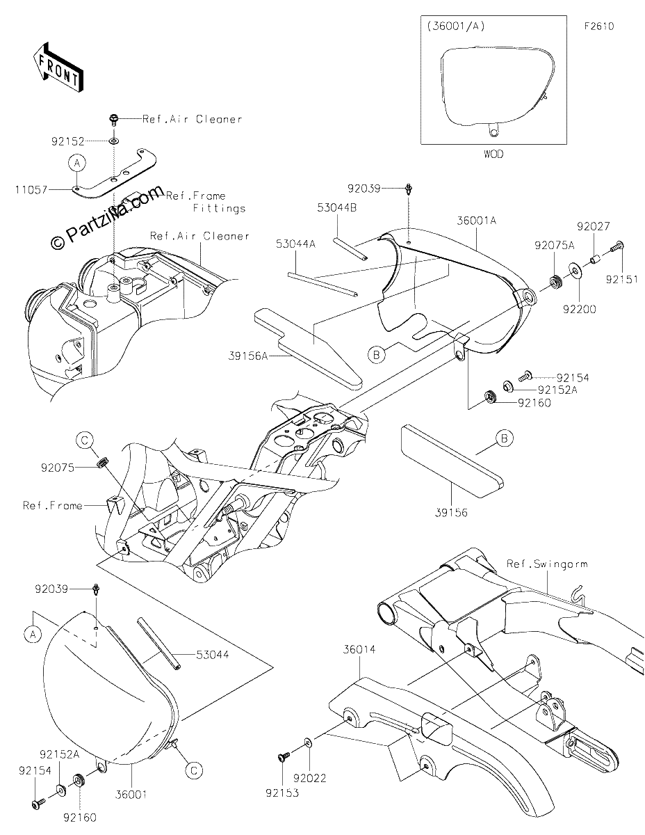 Diagrama de SIDE COVERS CHAIN COVER