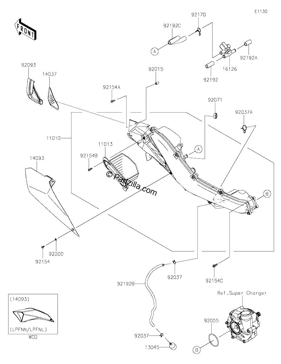 Diagrama de AIR CLEANER