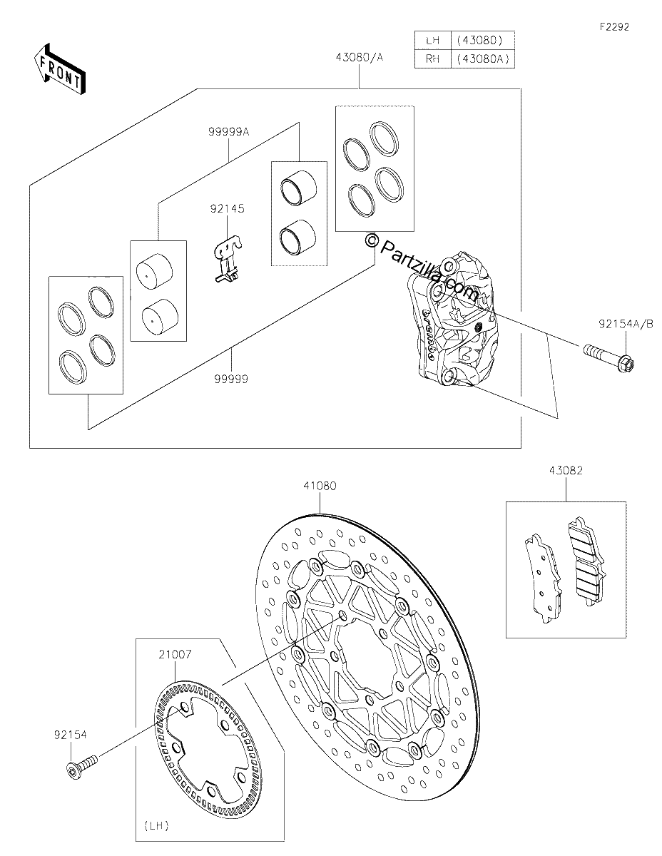 Diagrama de FRONT BRAKE