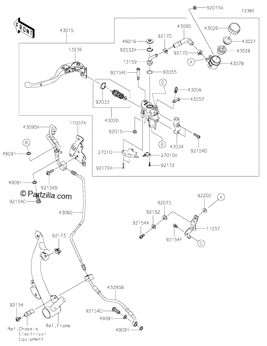 Diagrama de CLUTCH MASTER CYLINDER