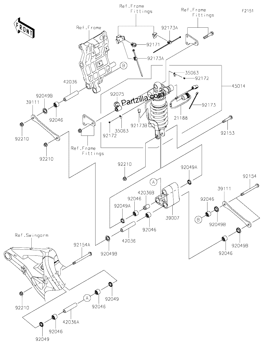 Diagrama de SUSPENSION SHOCK ABSORBER