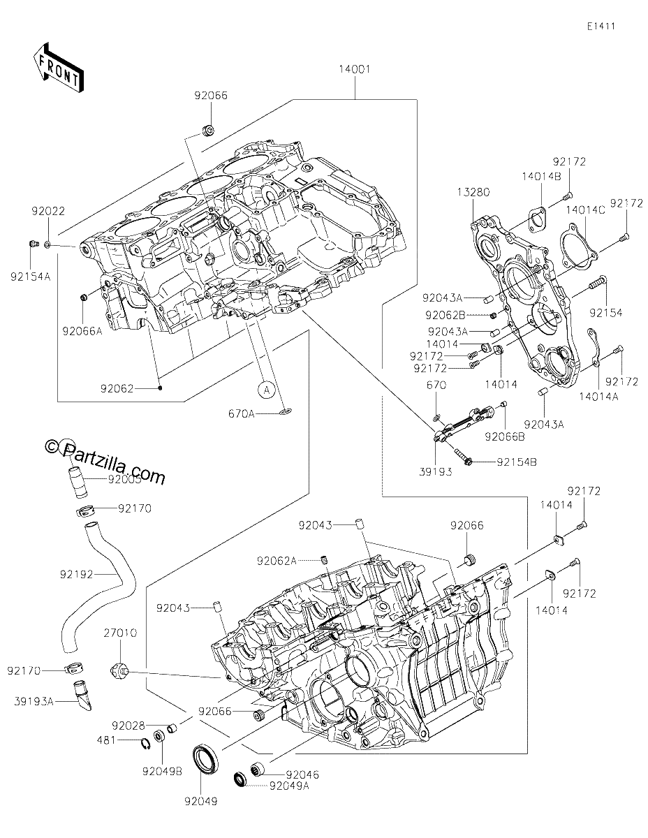 Diagrama de CRANKCASE