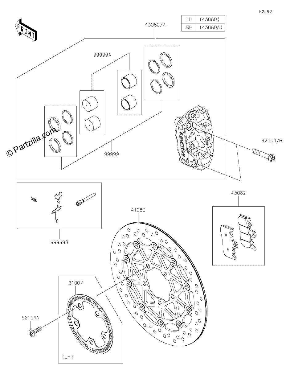 Diagrama de FRONT BRAKE