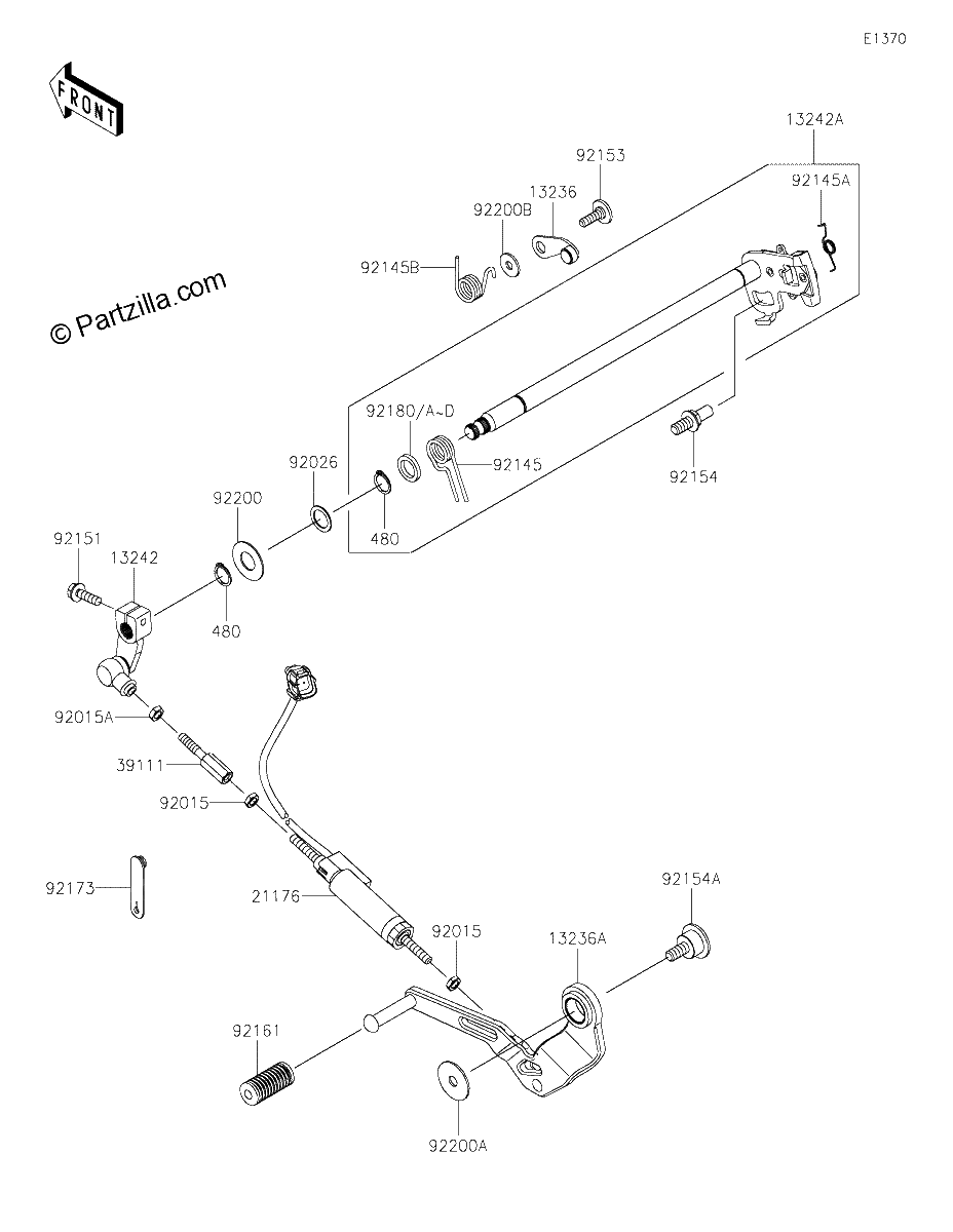 Diagrama de GEAR CHANGE MECHANISM