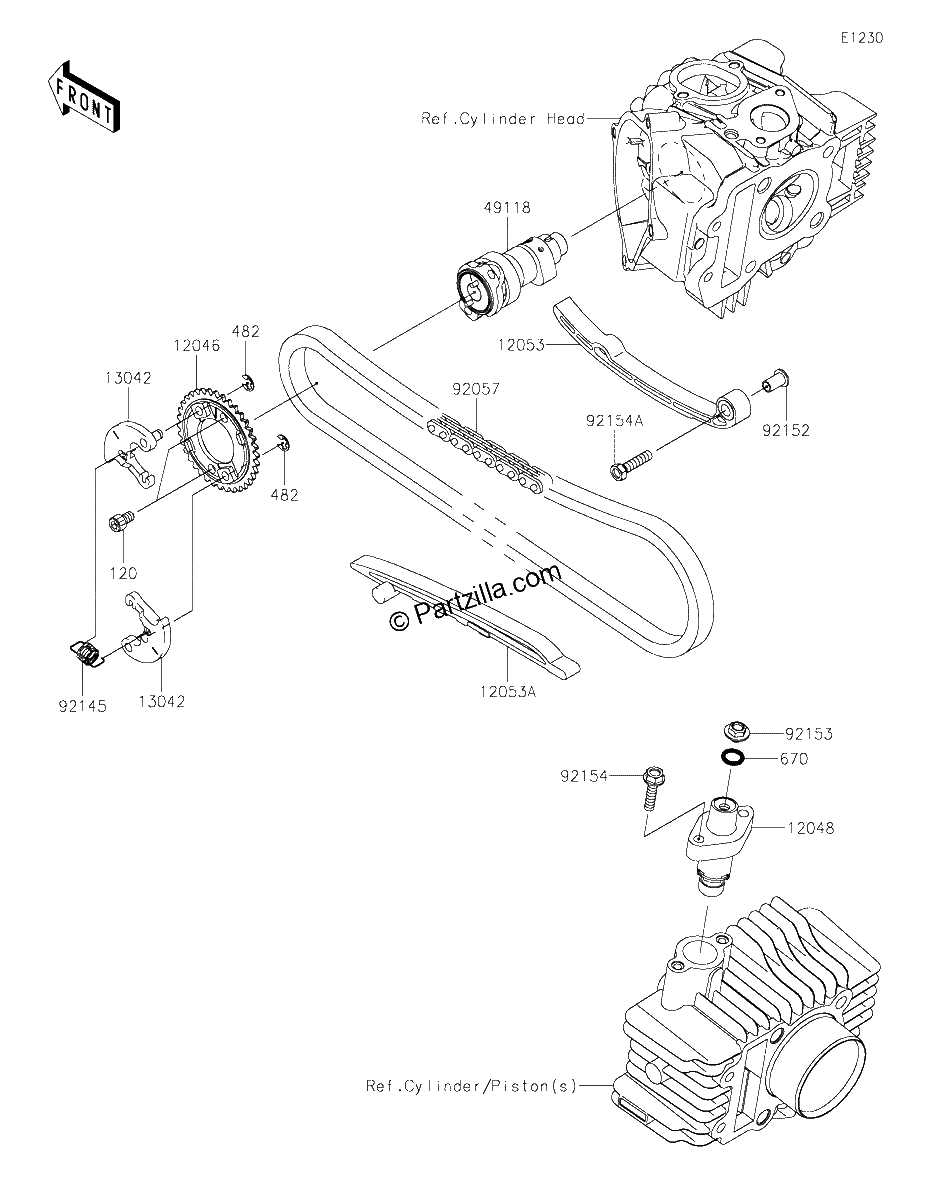 Diagrama de CAMSHAFT S TENSIONER