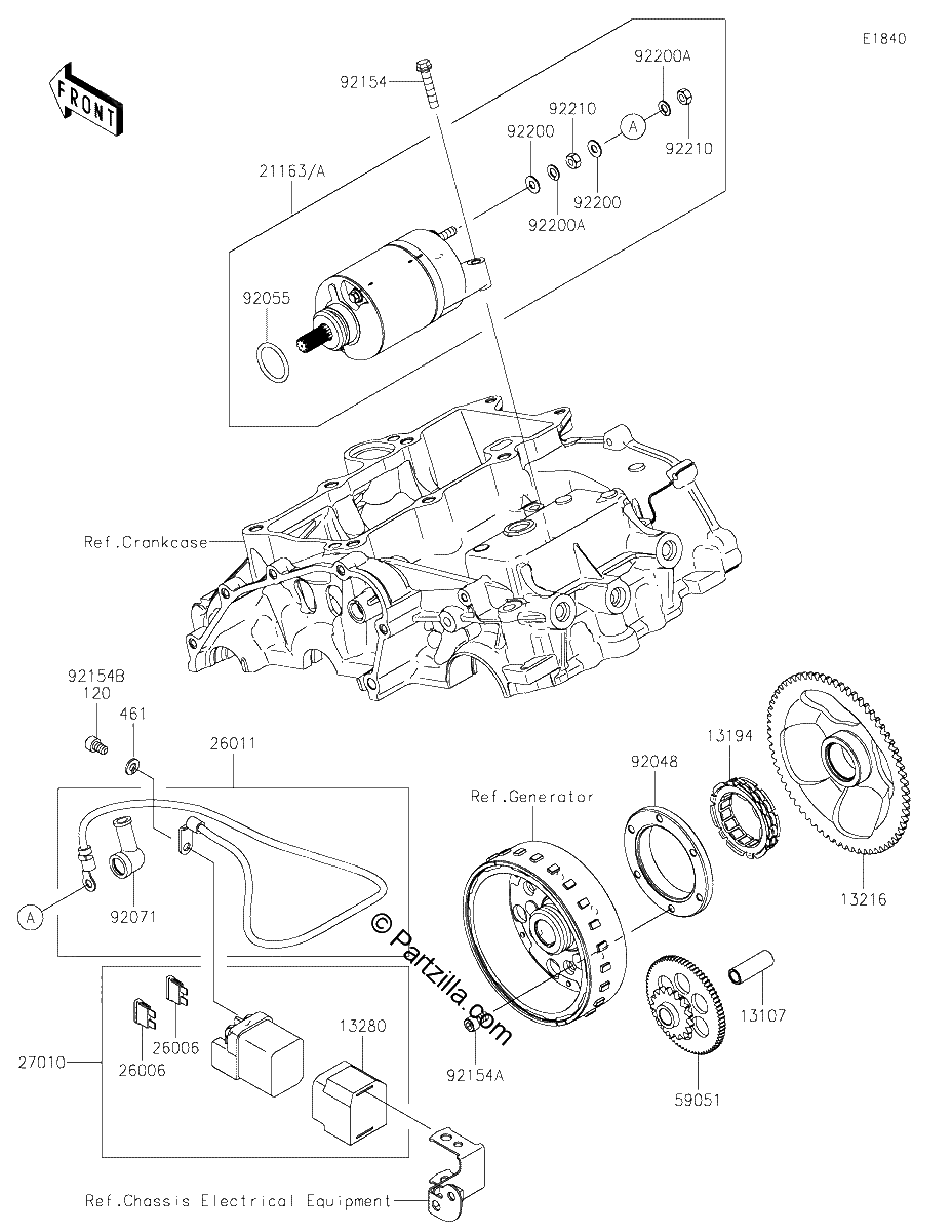 Diagrama de STARTER MOTOR