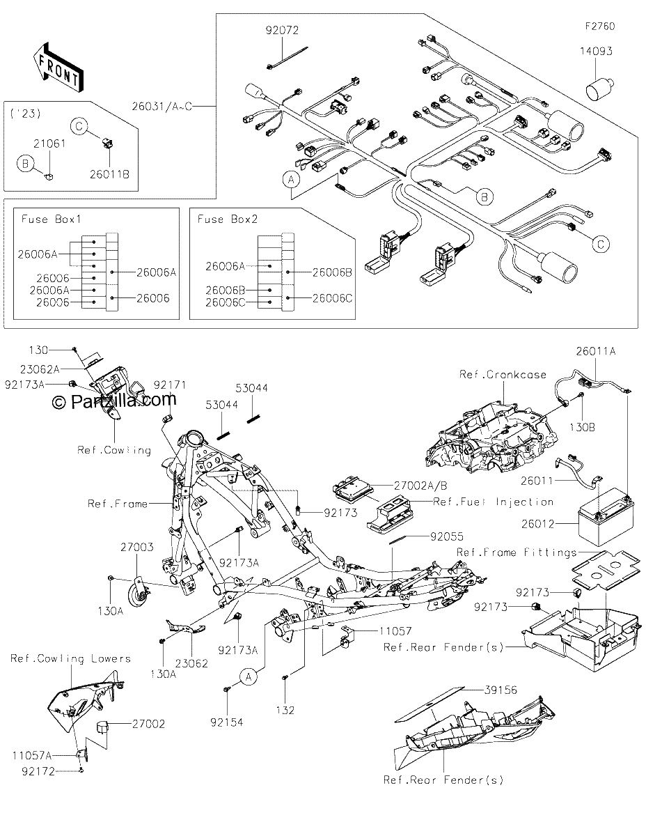 Diagrama de CHASSIS ELECTRICAL EQUIPMENT