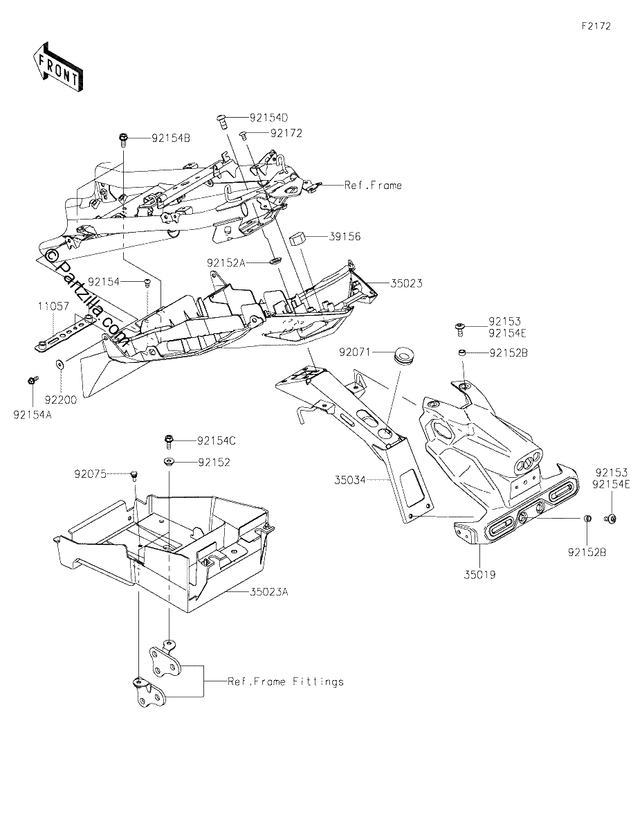 Diagrama de REAR FENDER S