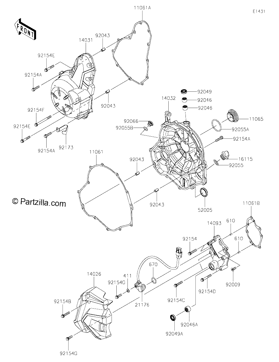 Diagrama de ENGINE COVER S