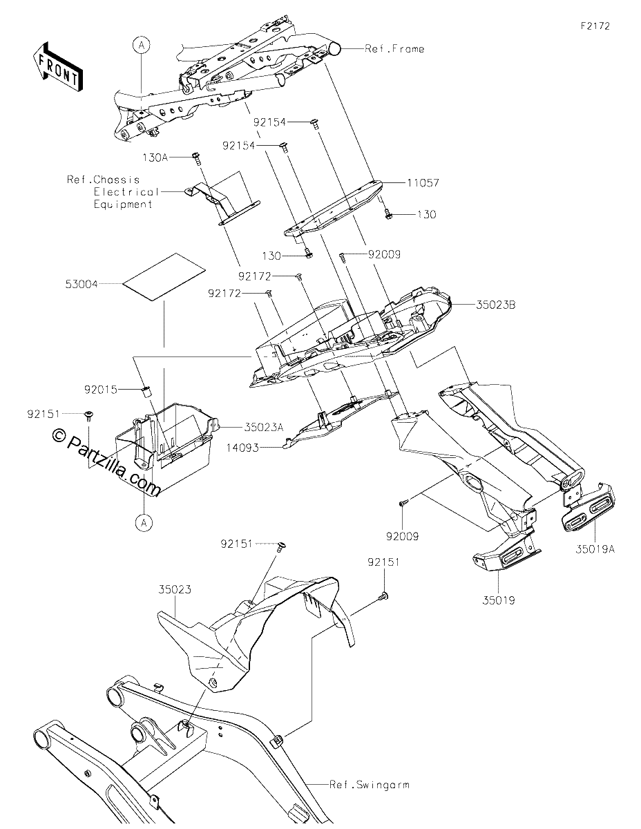 Diagrama de REAR FENDER S