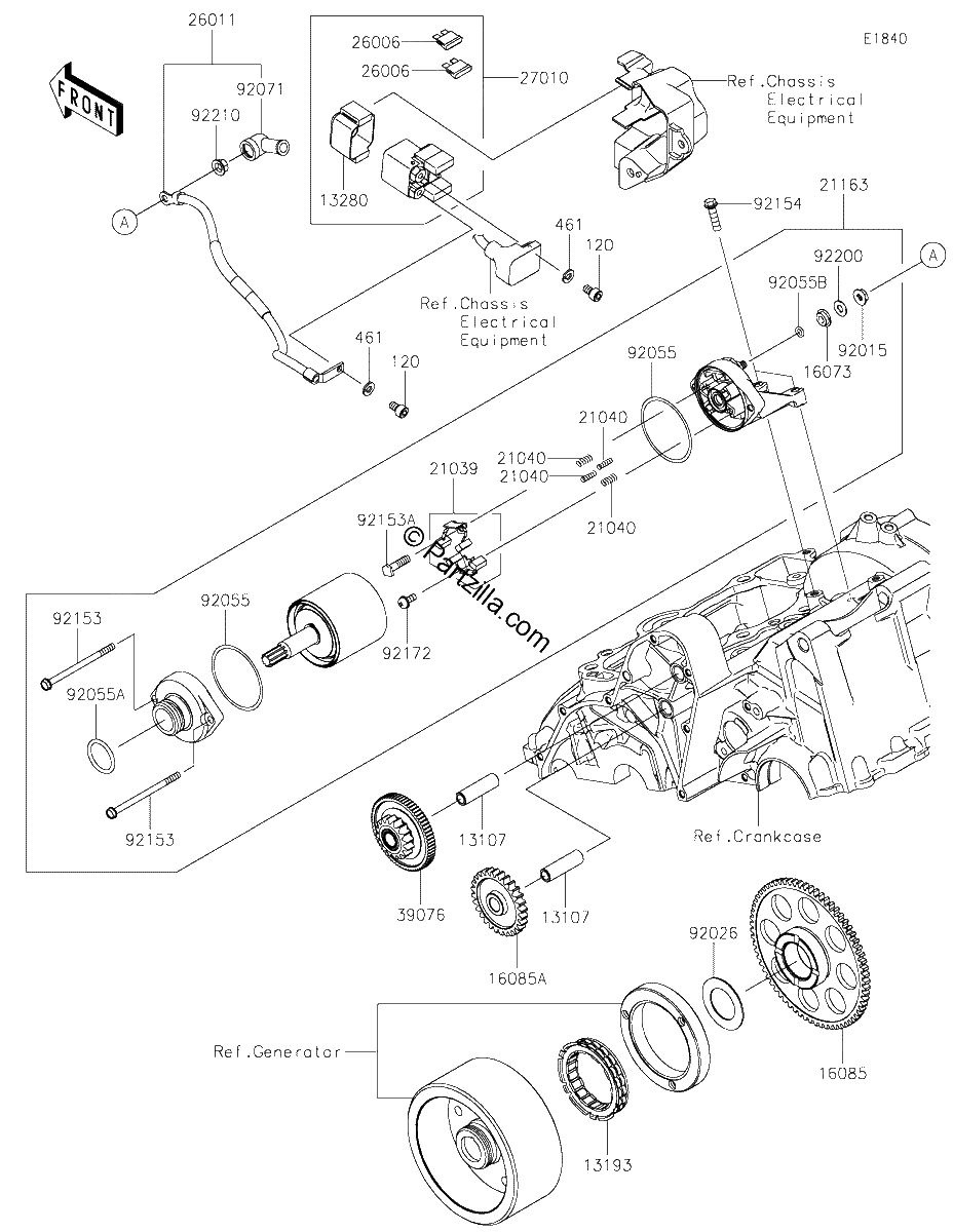 Diagrama de STARTER MOTOR