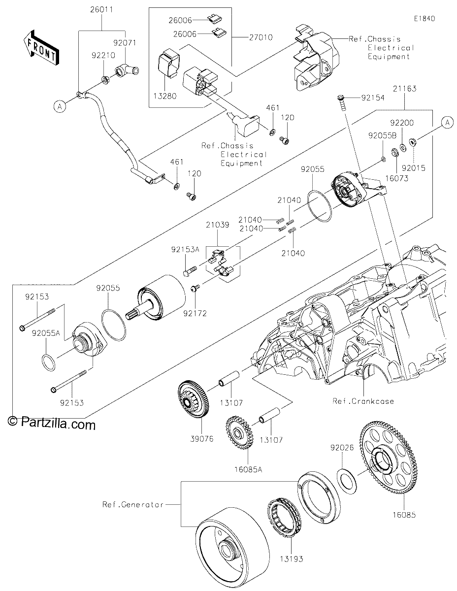 Diagrama de STARTER MOTOR
