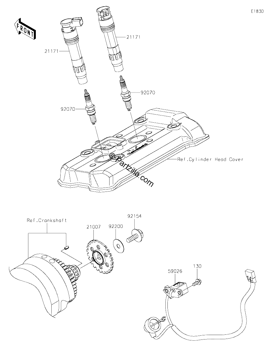 Diagrama de IGNITION SYSTEM