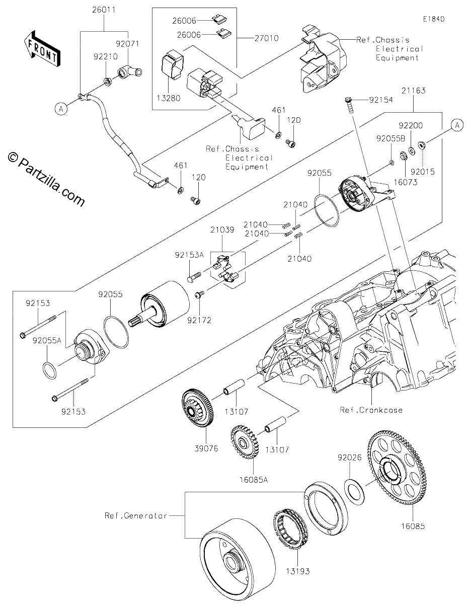 Diagrama de STARTER MOTOR