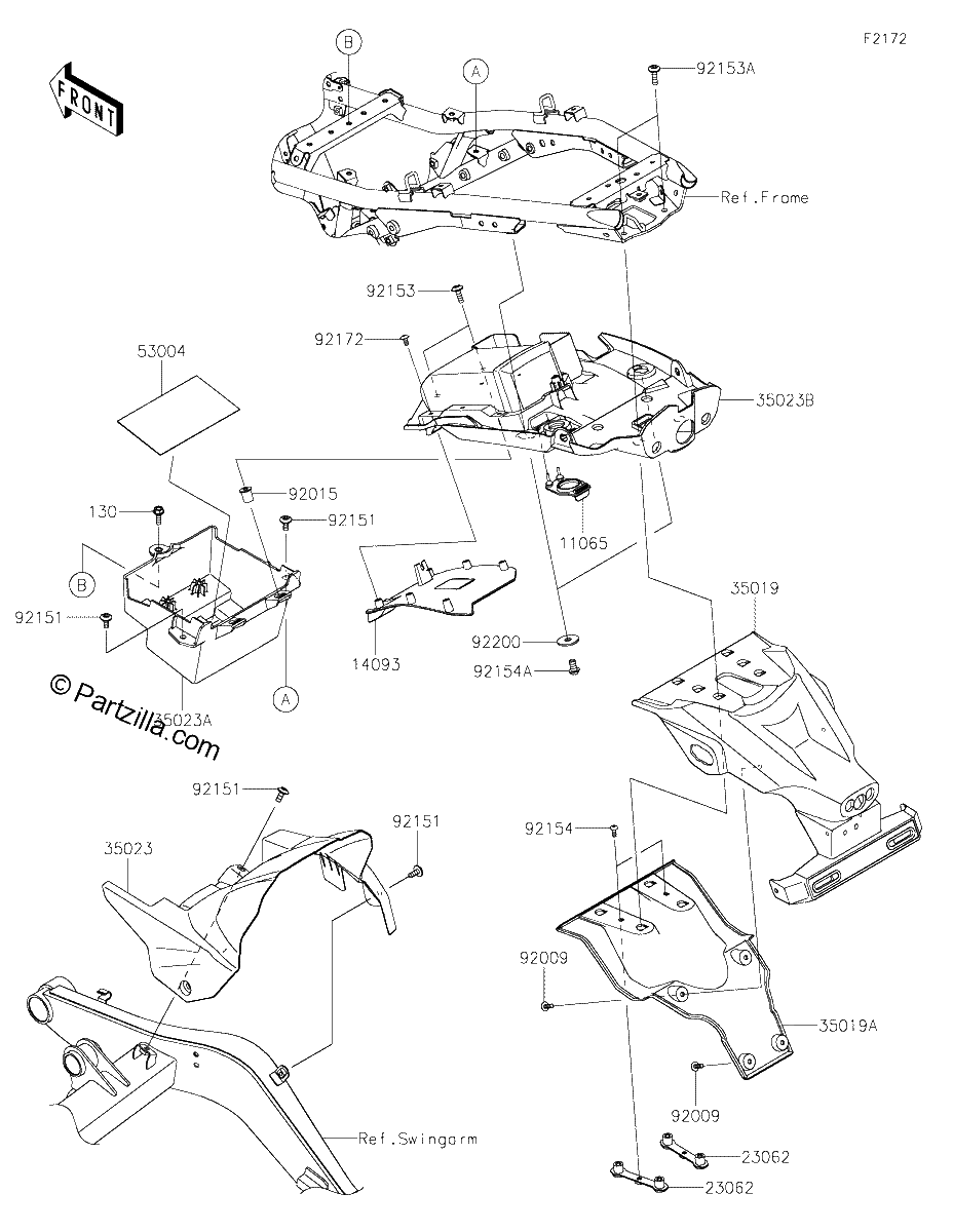 Diagrama de REAR FENDER S