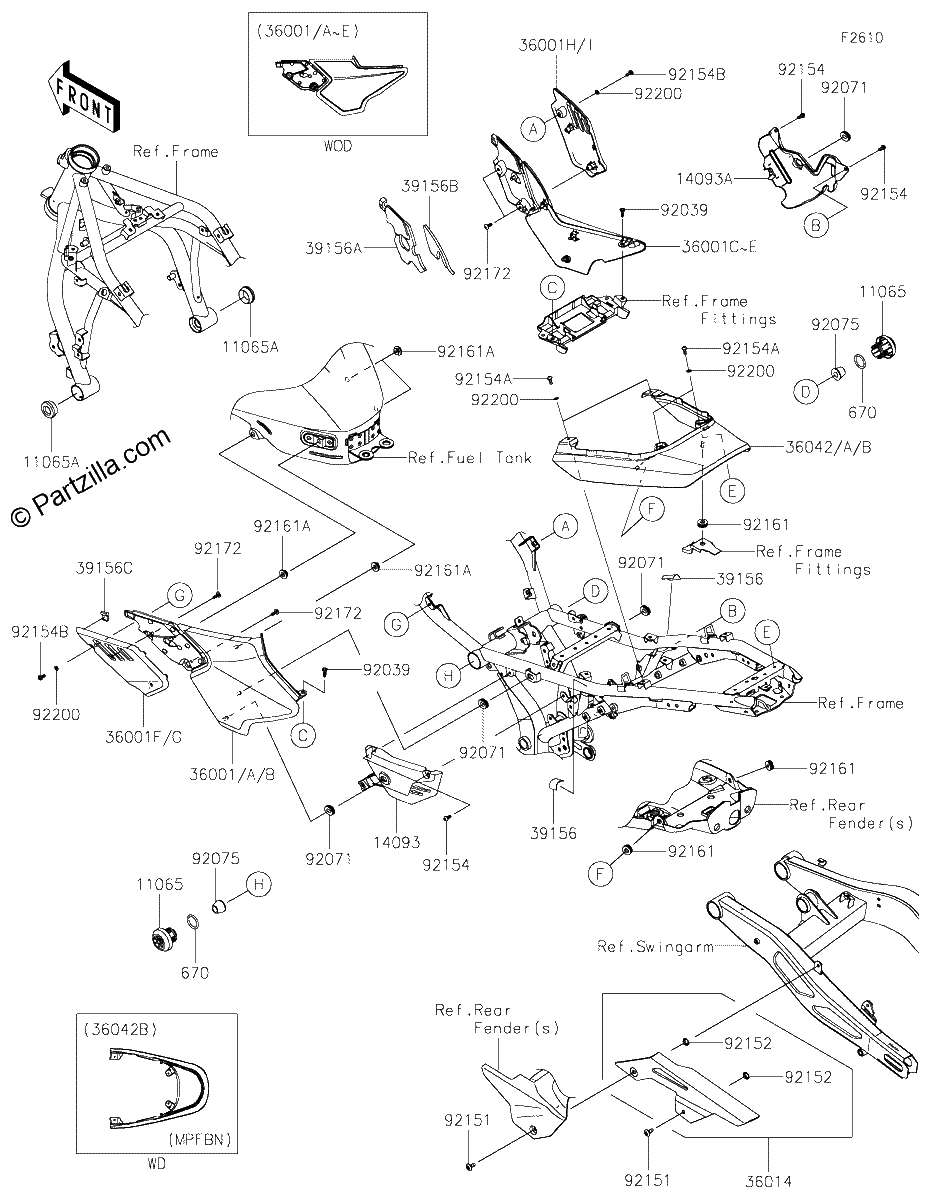Diagrama de SIDE COVERS CHAIN COVER
