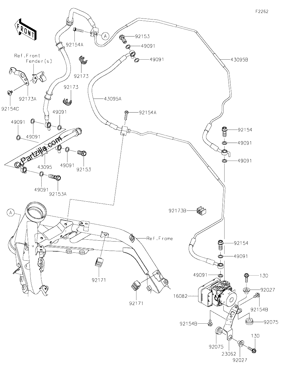 Diagrama de BRAKE PIPING