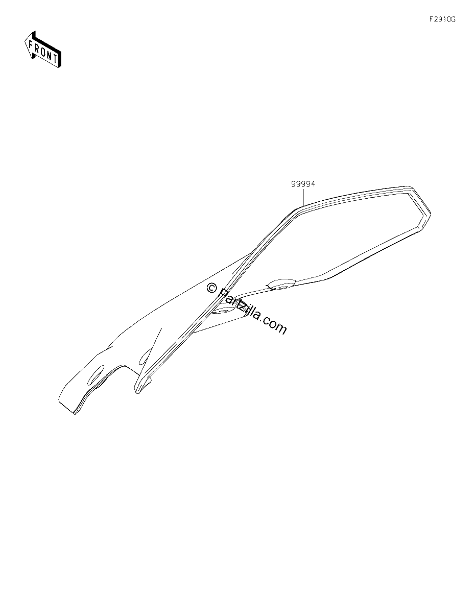 Diagrama de ACCESSORY LARGE METER COVER