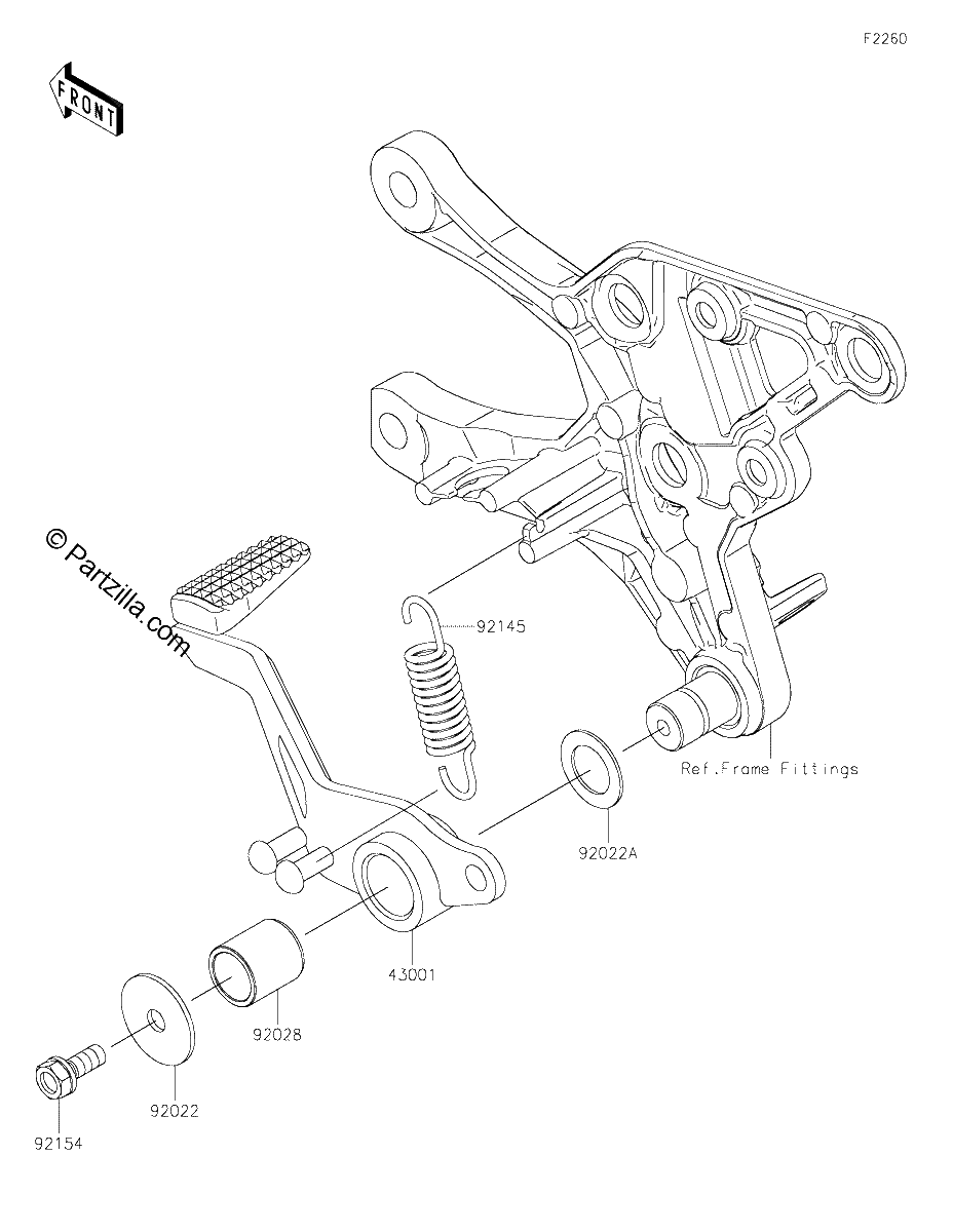 Diagrama de BRAKE PEDAL TORQUE LINK