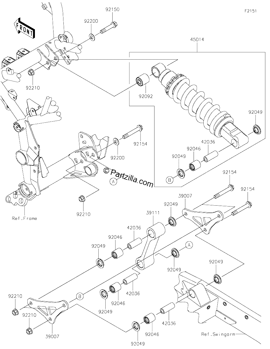 Diagrama de SUSPENSION SHOCK ABSORBER