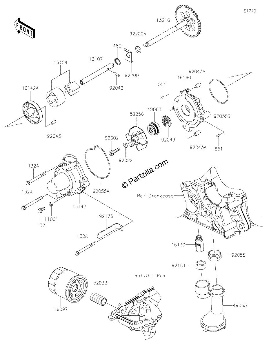 Diagrama de OIL PUMP OIL FILTER