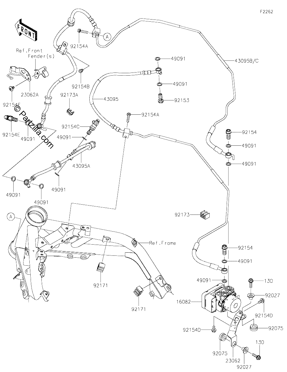 Diagrama de BRAKE PIPING