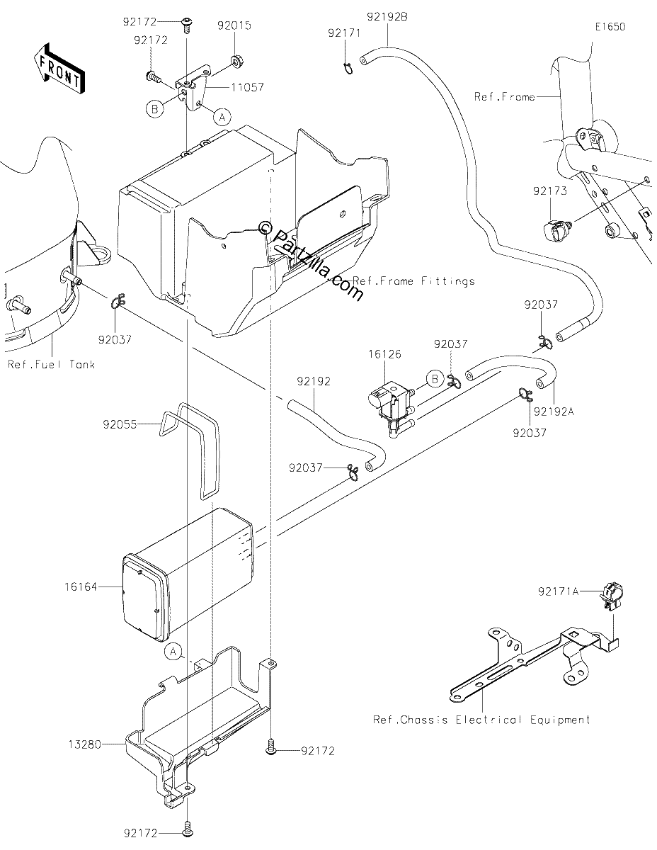Diagrama de FUEL EVAPORATIVE SYSTEM CA