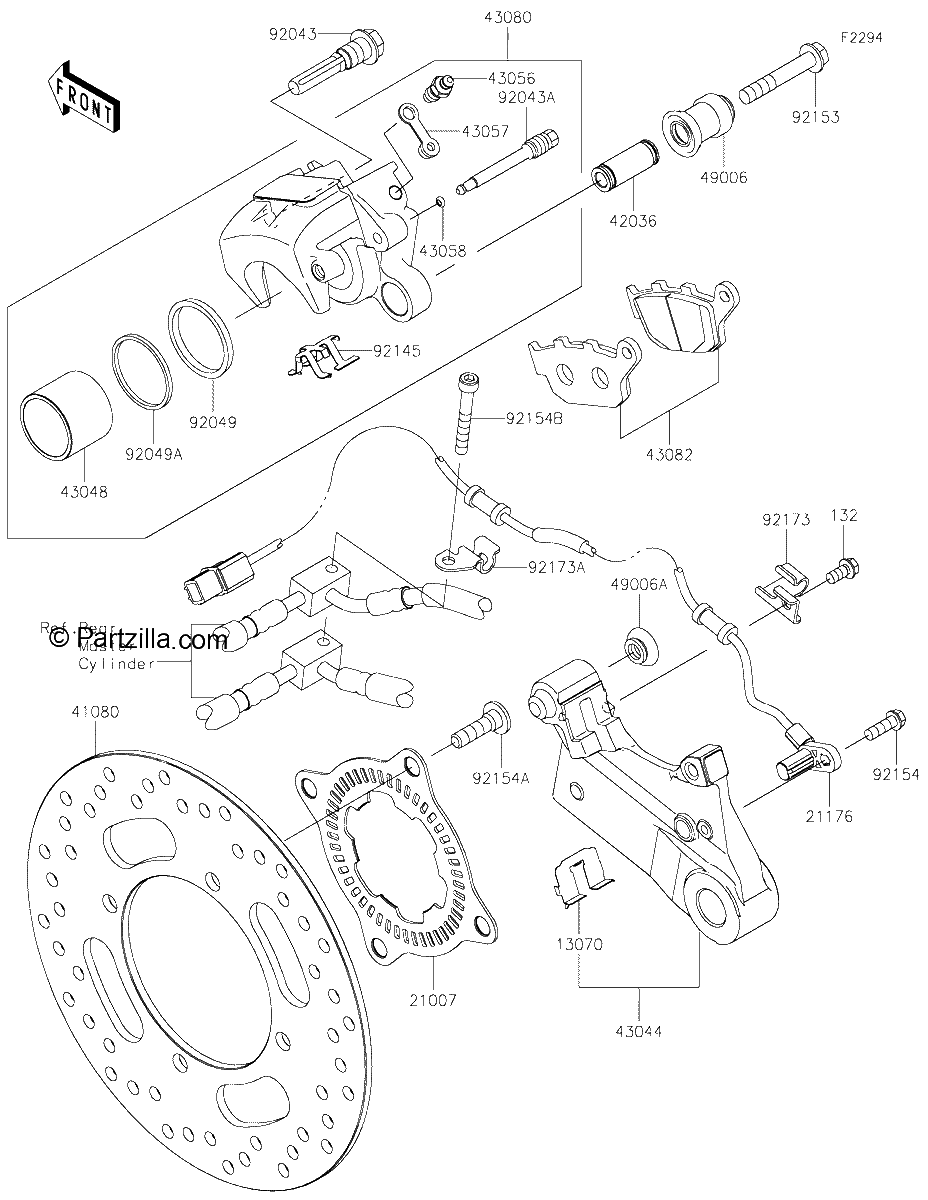 Diagrama de REAR BRAKE