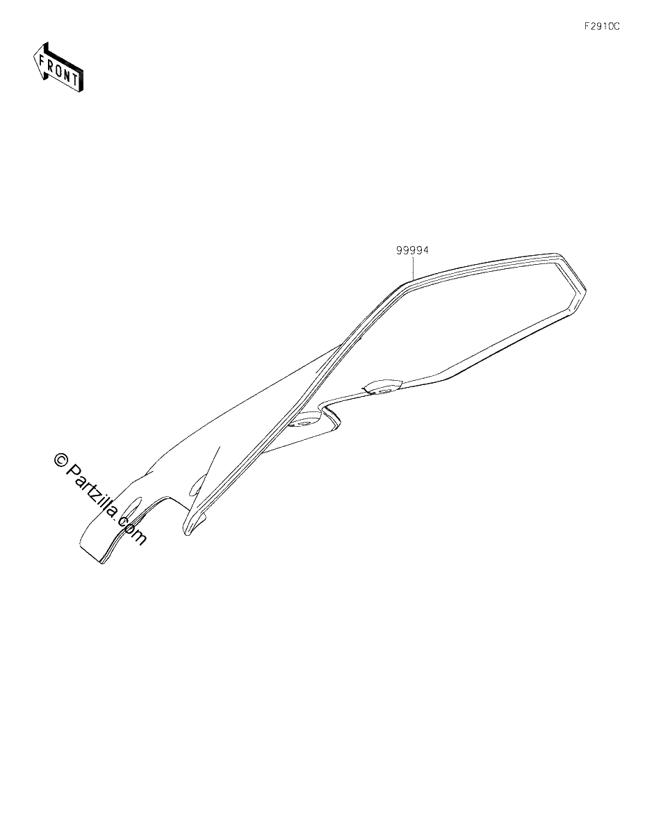 Diagrama de ACCESSORY LARGE METER COVER