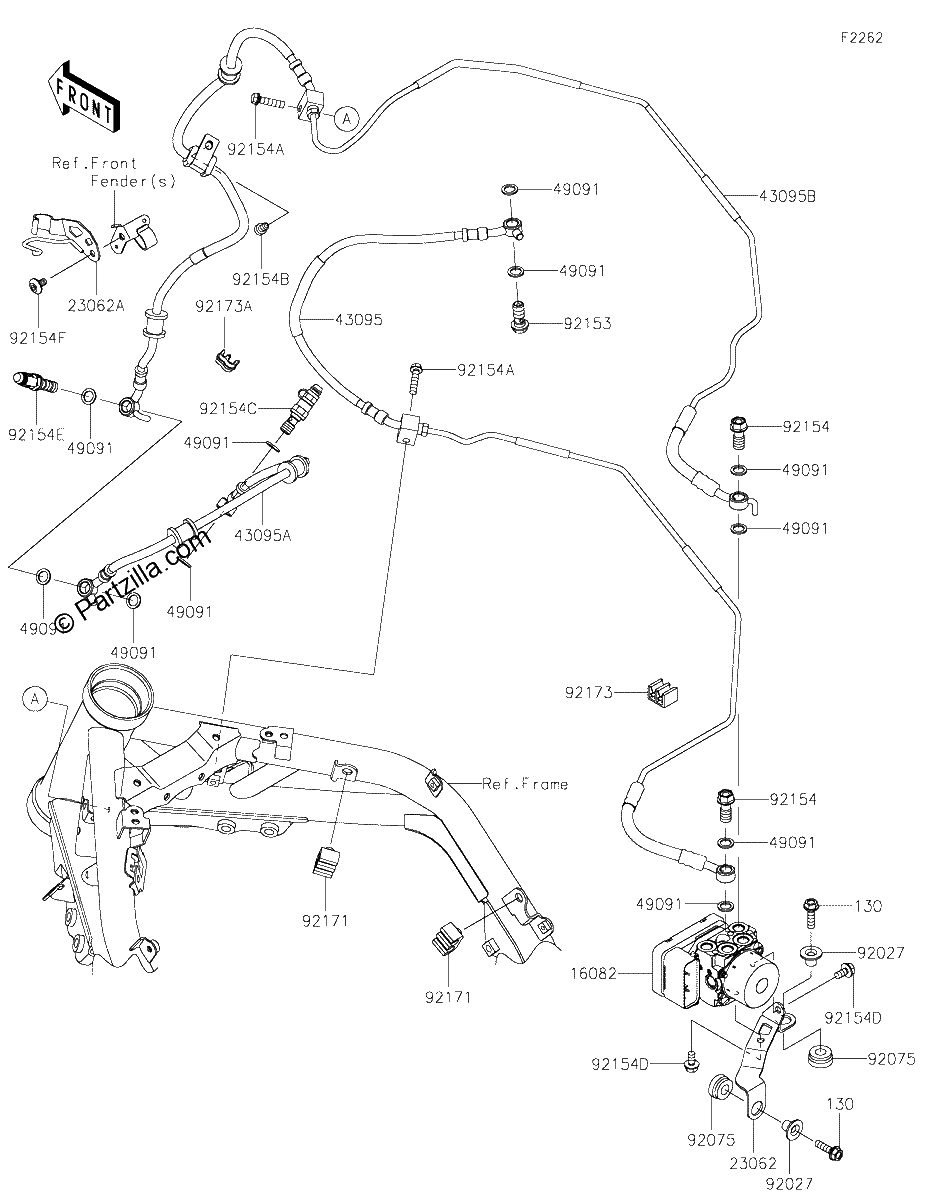 Diagrama de BRAKE PIPING