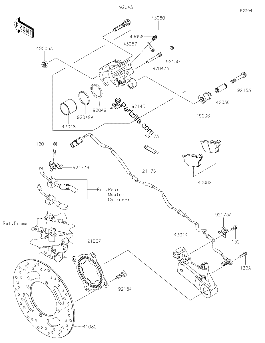 Diagrama de REAR BRAKE