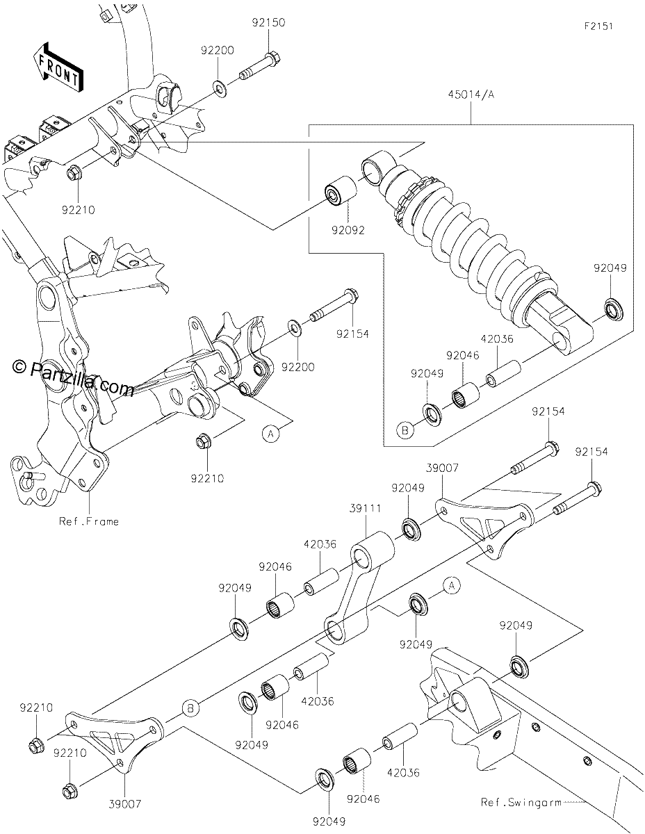 Diagrama de SUSPENSION SHOCK ABSORBER