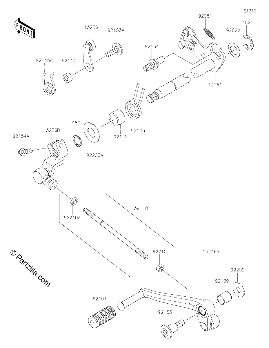 Diagrama de GEAR CHANGE MECHANISM