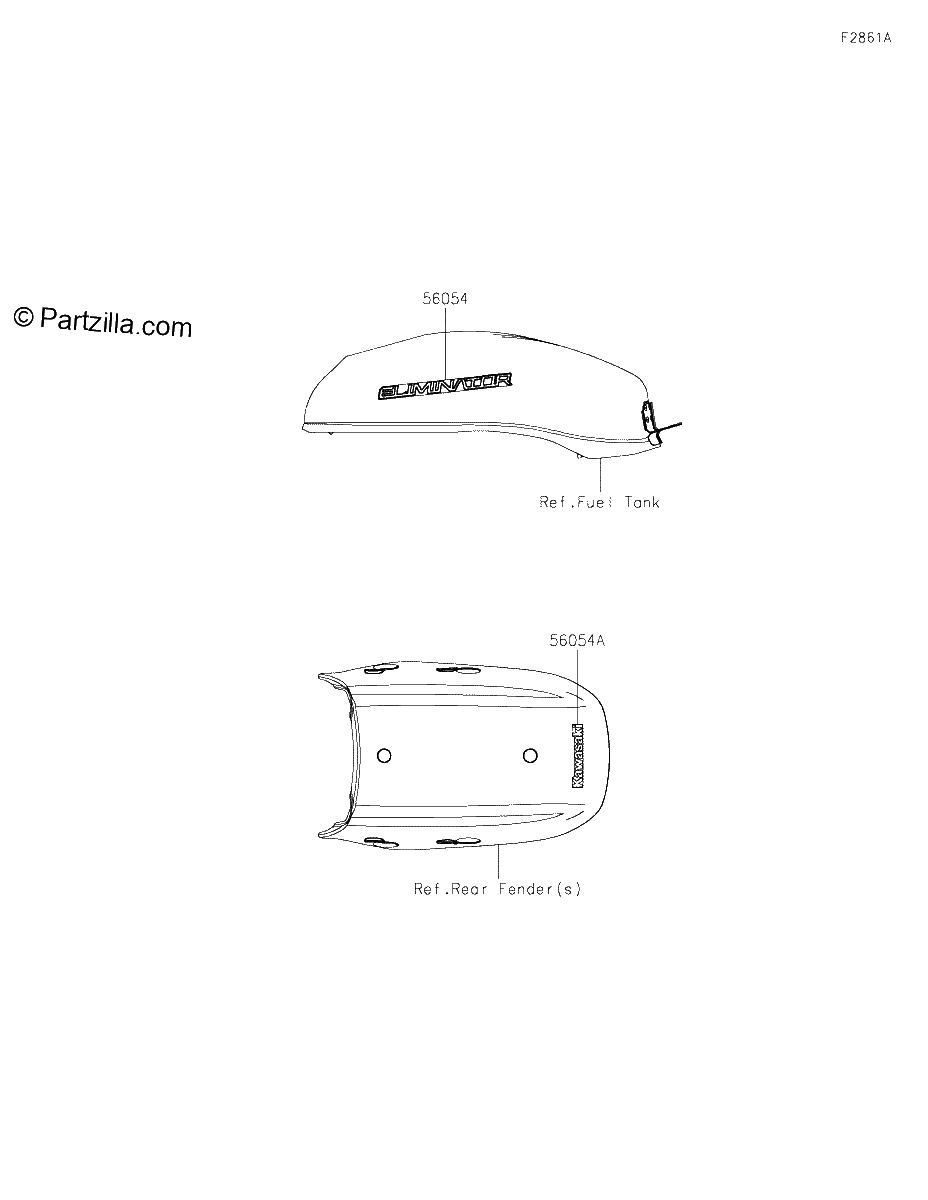 Diagrama de DECALS WHITE CA US